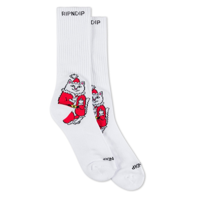 Lord Santa Socks (White)|One Size