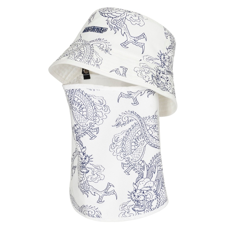 Haku Face Mask Bucket Hat (White)