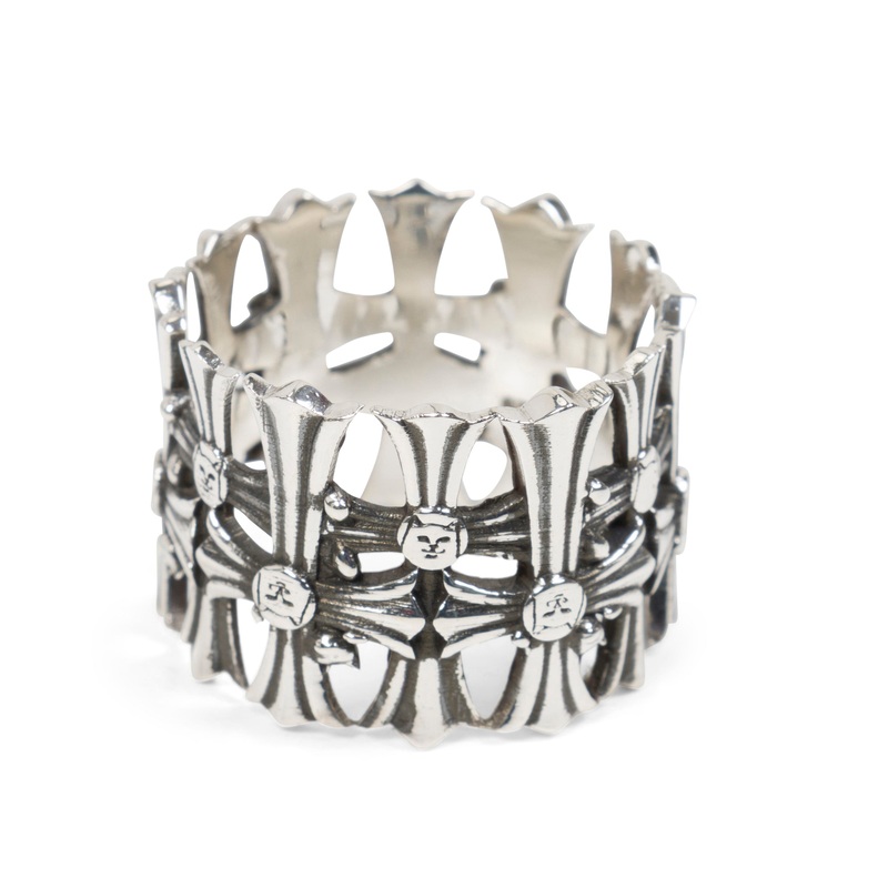 Chrome Cross Ring (Silver)|7|8|9|10