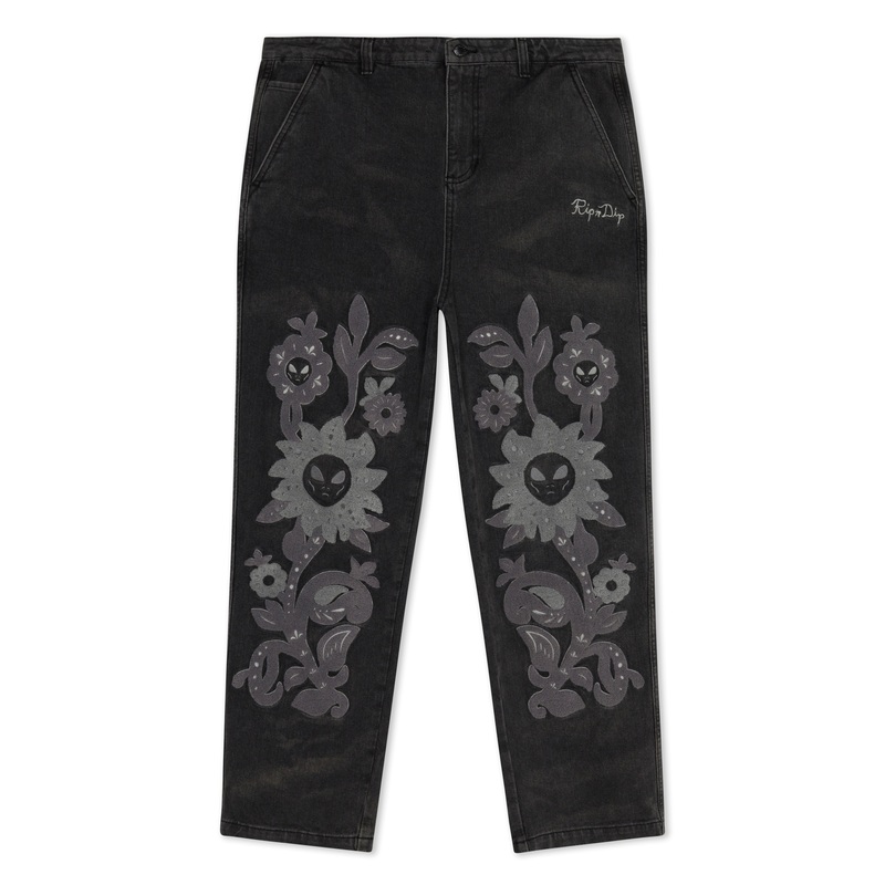 Space Garden Pants (Black Vintage Wash)