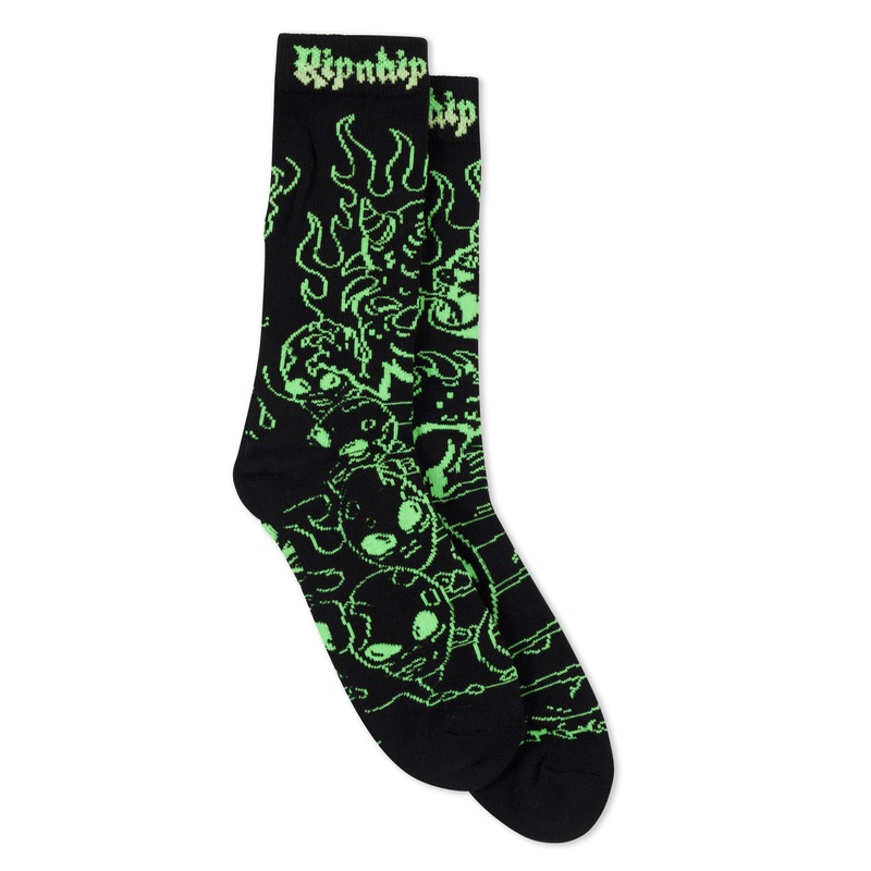 Horntail Socks (Black)|One Size