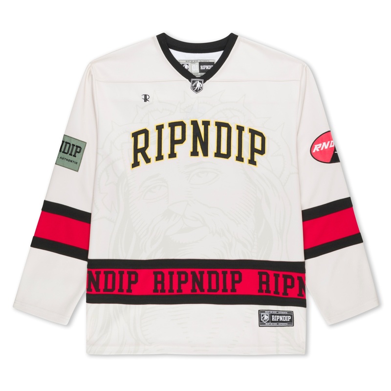 Lord Savior Hockey Jersey (Off White)