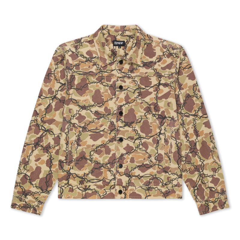 Wired Button Up Jacket (Tan Camo)