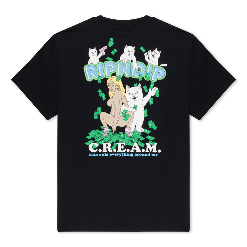 Club Cream Tee (Black)|Small|Medium|Large|XL|XXL