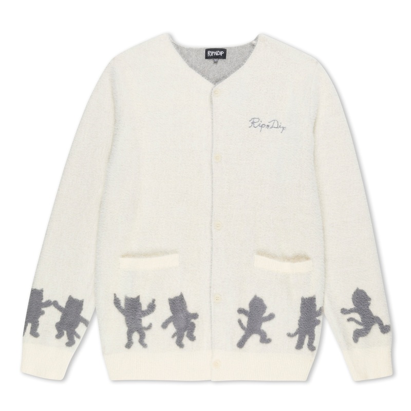 Cosmic Nerm Mohair Cardigan (Off White)