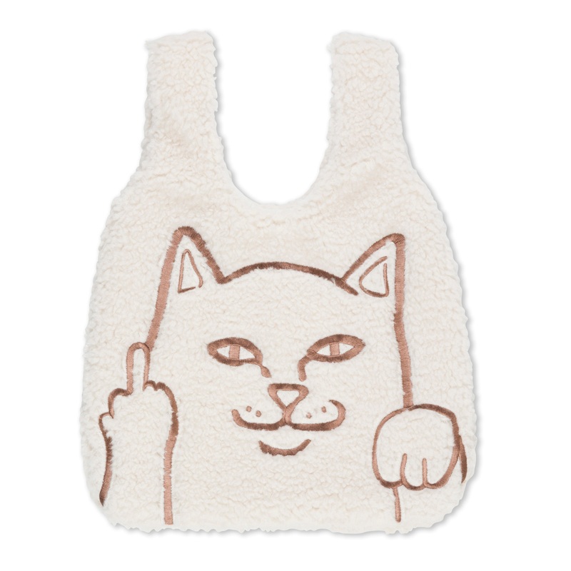 Peeking Nermal Sherpa Tote Bag (Natural)