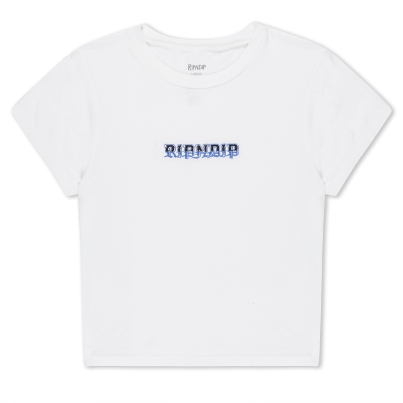 Rich Spirit Cropped Baby Tee (White)