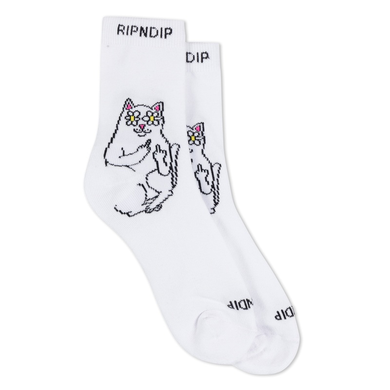 Lord Nermal Blossom Mid Socks (White)