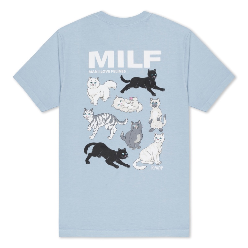 Man I love Felines Tee (Powder Blue)