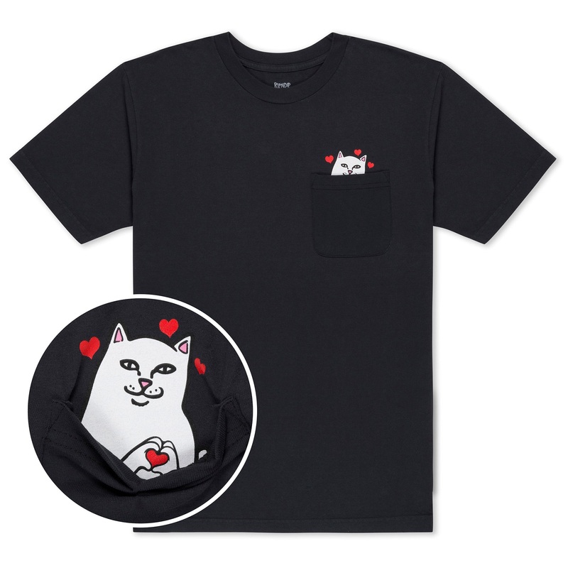 Nermal Loves Pocket Tee (Charcoal)
