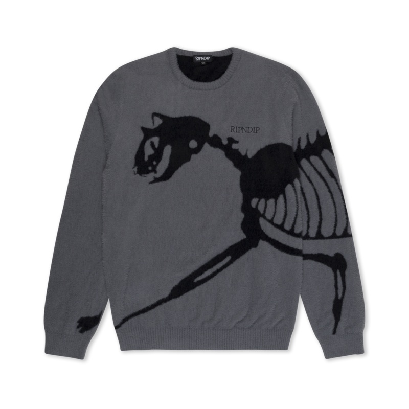 Fossil Mohair Knit Sweater (Charcoal)