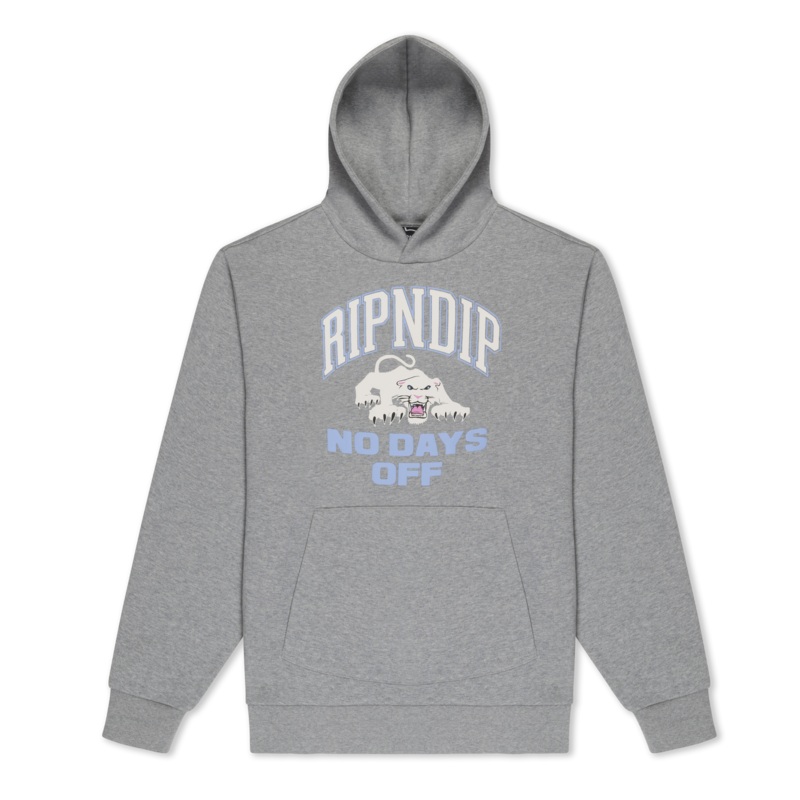 White Panther Hoodie (Heather Grey)