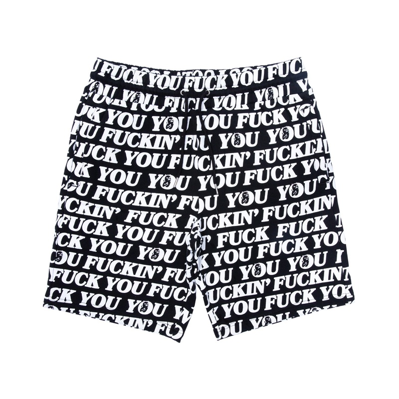 Fuck You Sweatshorts (Black)|28 / XS|30 / S|32 / M|34 / L|36 / XL