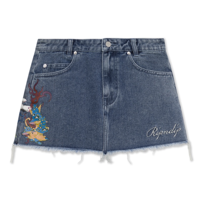 Travis Denim Skirt (Light Wash)