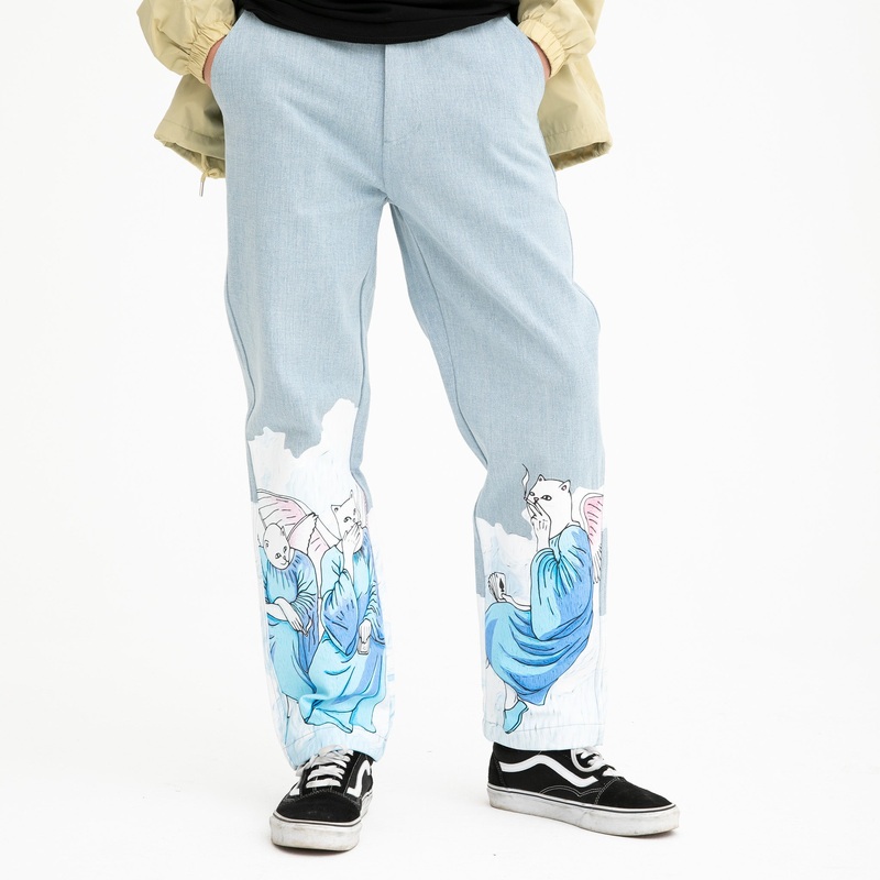 Heaven And Hell Denim Pants (Light Wash)