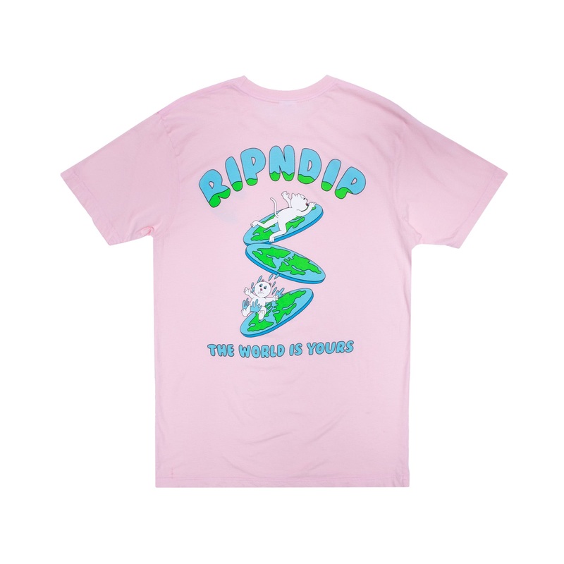 The World Is Yours Tee (Light Pink)