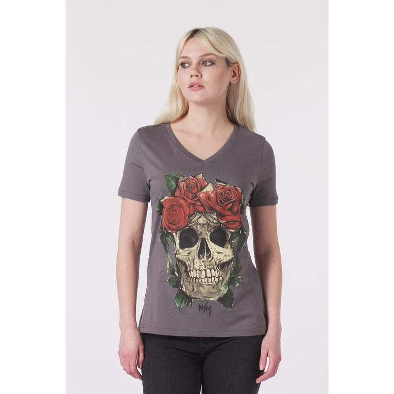 Metal Mulisha Rest Relaxed V-Neck Tee