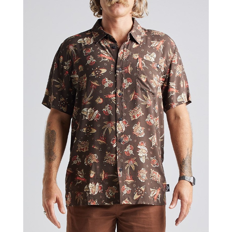 The Mad Hueys Hueys Tattoo Woven Shirt