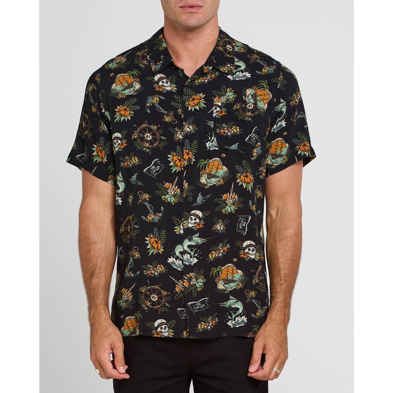 The Mad Hueys Shipwrecked Captain Woven Shirt
