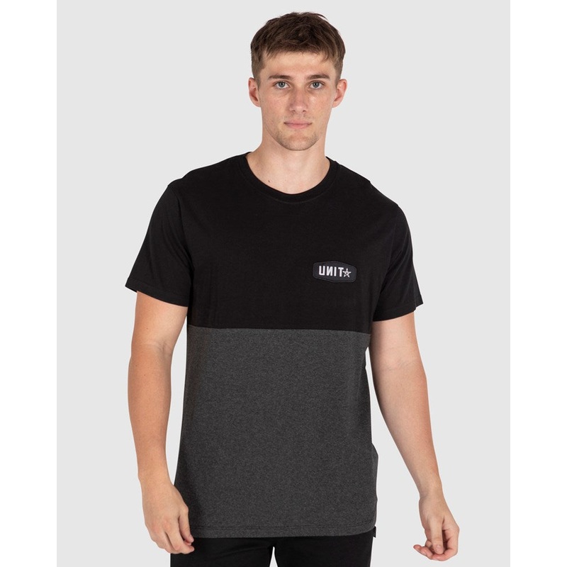 Unit Clinx Tee|CHARCOAL MARLE|MILITARY|S|M|L|XL|2XL|3XL