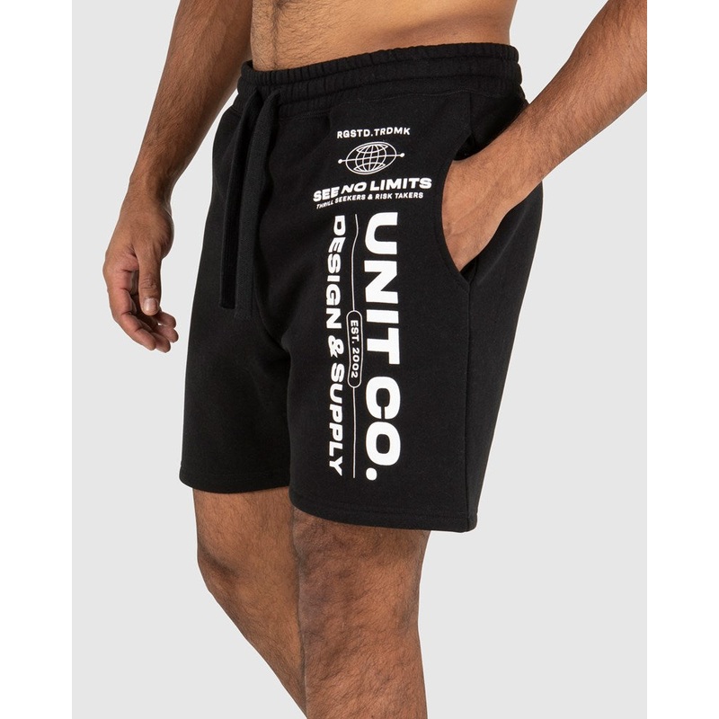 Unit Worldwide Track Shorts|BLACK|CEMENT|S|M|L|XL|2XL|3XL