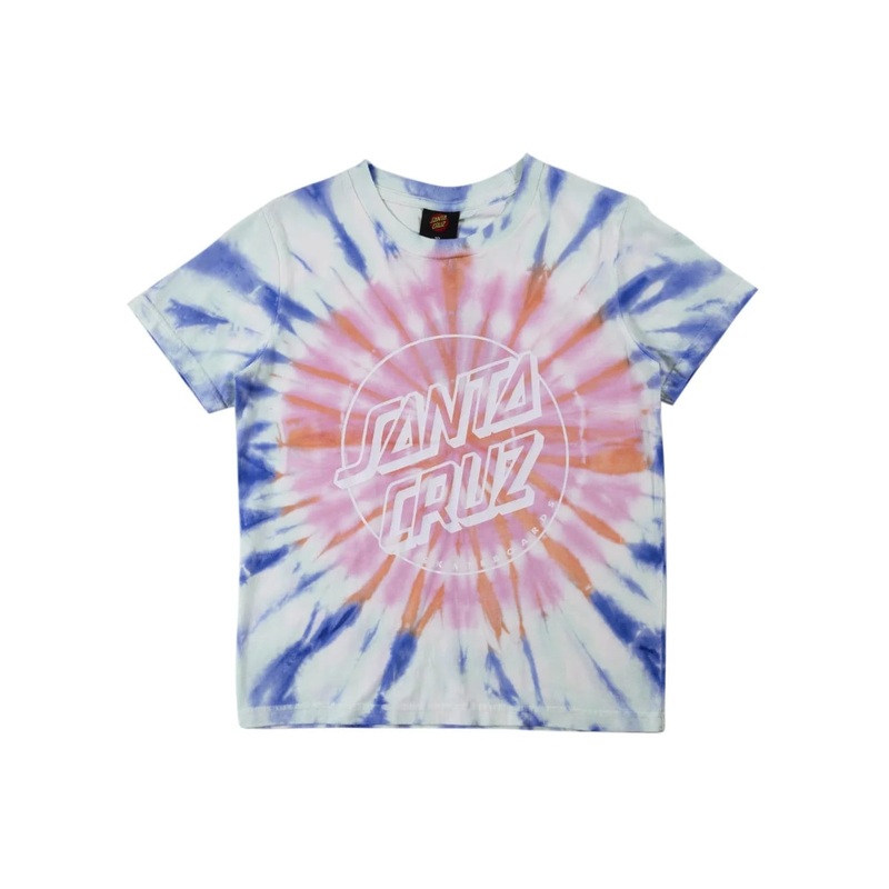 Santa Cruz Opus Dot Front Tie Dye Girls Tee