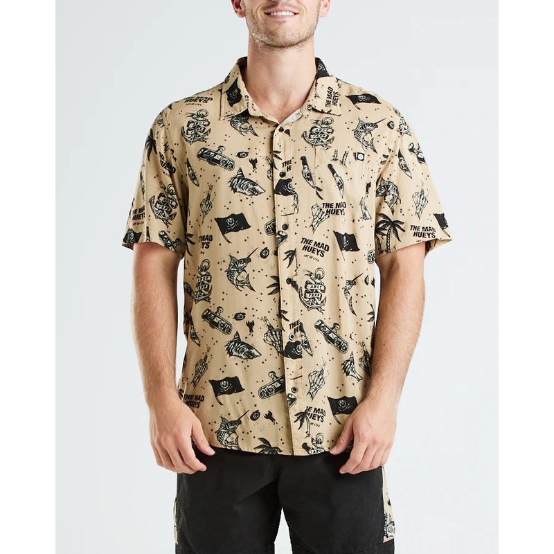 The Mad Hueys Let Us Live II Woven SS Shirt