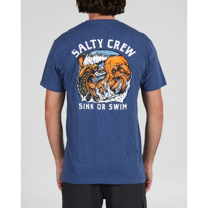 Salty Crew Tsunami Tee|NAVY HEATHER|S|M|L|XL|2XL|3XL