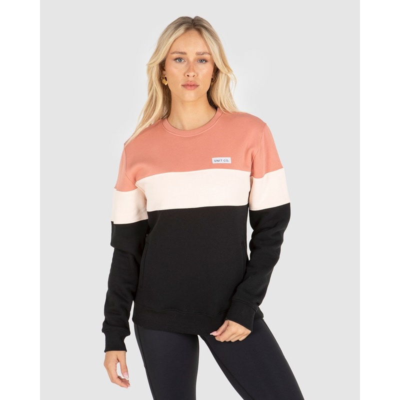 Unit Coco Ladies Crew Fleece|DUSTY ROSE|10/S|12/M|14/L|16/XL|6/2XS|8/XS