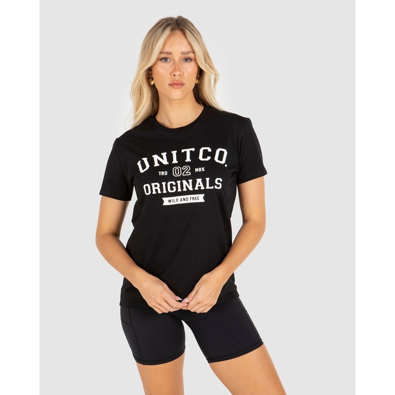 Unit College Ladies Tee|BLACK|CEMENT|10/S|12/M|14/L|16/XL|6/2XS|8/XS