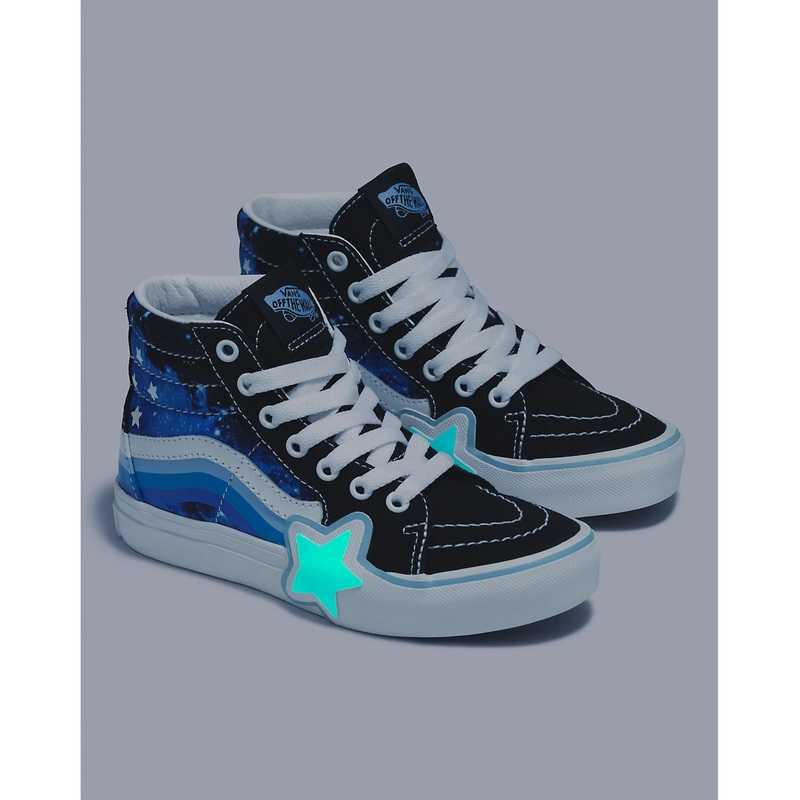 Vans Sk8-Hi Kids Rainbow Star Glow Galaxy Black / Blue