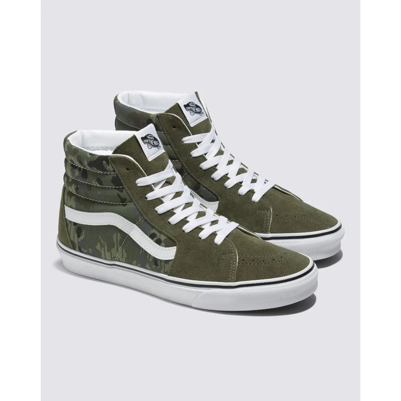 Vans Sk8-Hi Rain Camo Green|GRN|M3 W4.5|M4 W5.5|M5 W6.5|M6 W7.5|M7 W8.5|M8 W9.5|M9 W10.5|M10 W11.5|M11 W12.5|M12|M13