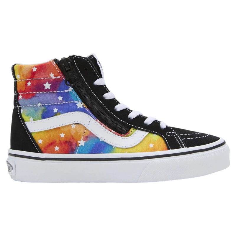 Vans Sk8-Hi Side Zip Kids Reissue – Rainbow Galaxy Black / Multi