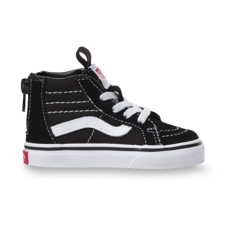 Vans Sk8 Hi Zip Toddlers – Black / White