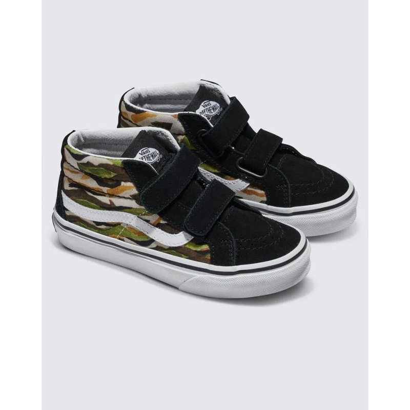 Vans Sk8-Mid Reissue V Kids – Painted Camo Green/Multi