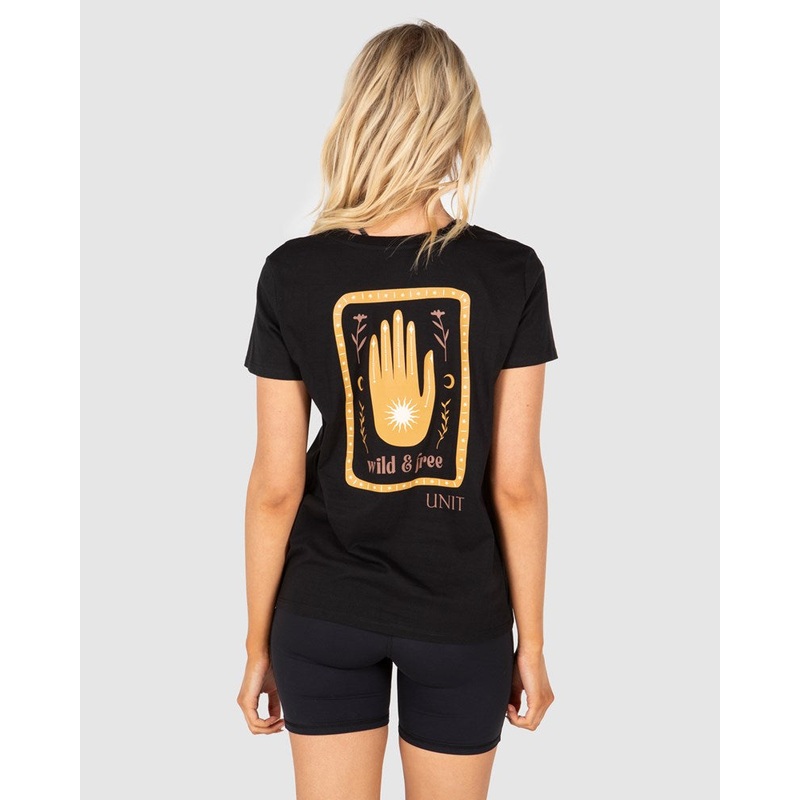 Unit Fortune Ladies Tee|BLACK|10/S|12/M|14/L|16/XL|6/2XS|8/XS