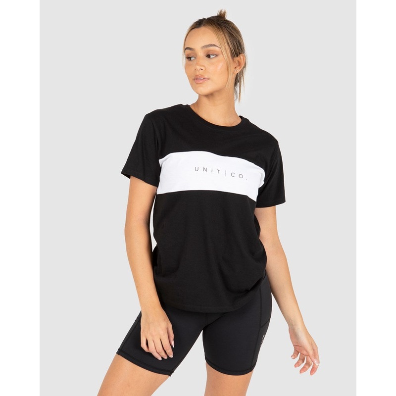 Unit Jasper Ladies Tee|BLACK|CEMENT|6/2XS|8/XS|10/S|12/M|14/L|16/XL