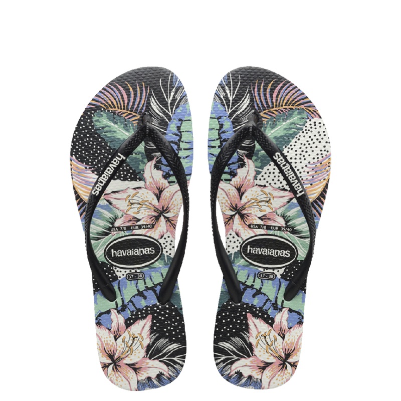 Havaianas Kids Slim Floral Dots Flip Flops