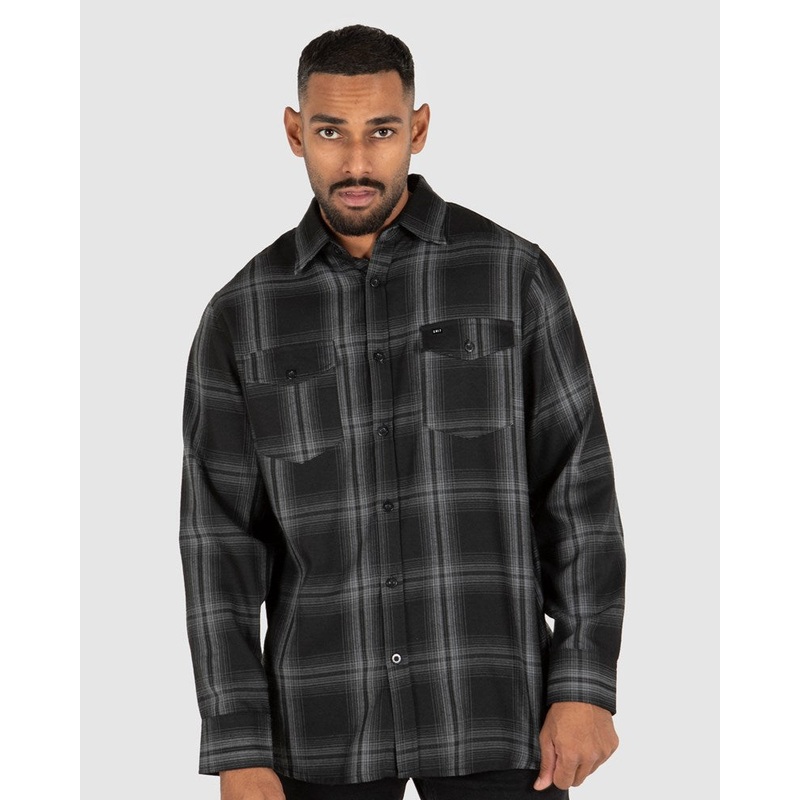 Unit Newtown Flannel Shirt|BLUE|RED|ORANGE|BLACK|S|M|L|XL|XXL|XXXL|XXXXL|XXXXXL