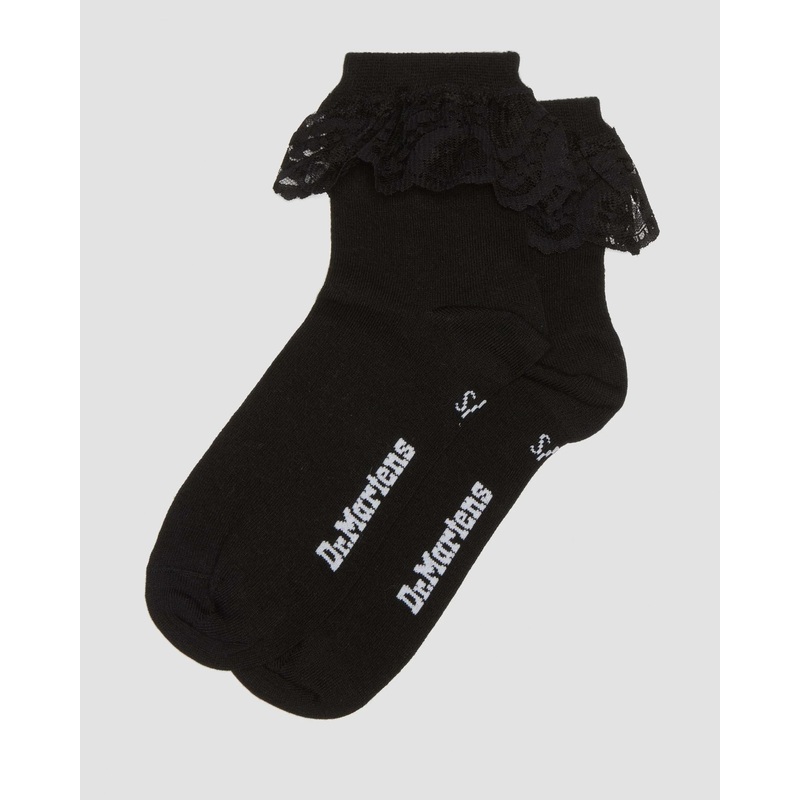 Dr. Martens Frill Sock Organic Cotton Blend – Black