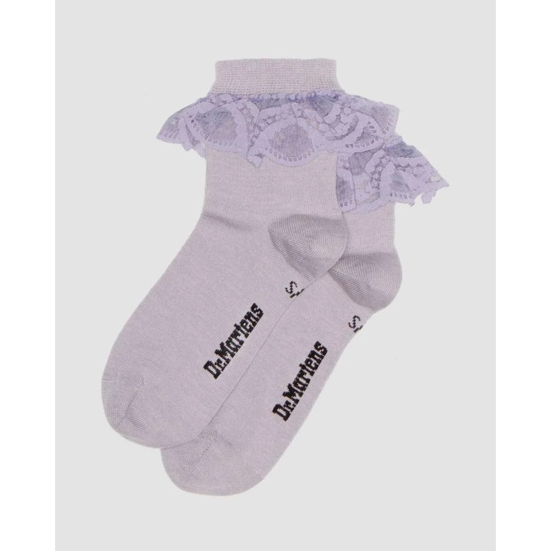 Dr. Martens Frill Sock Organic Cotton Blend – Lavender Frost