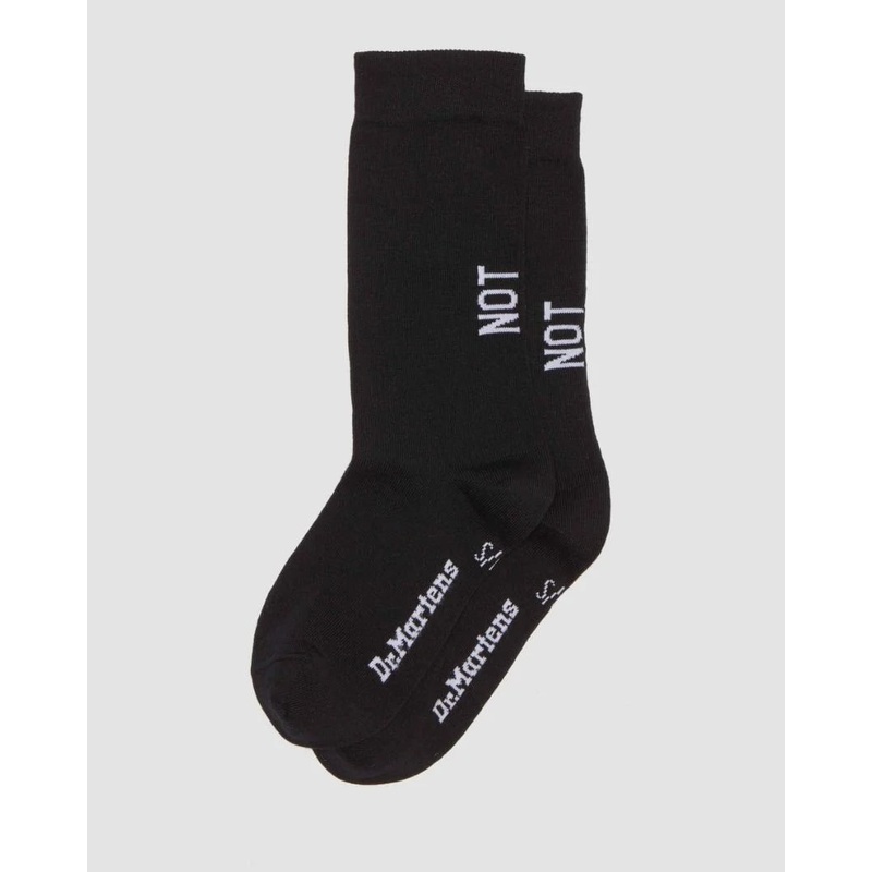 Dr. Martens Not Ordinary Logo Sock Organic Cotton Blend – Black