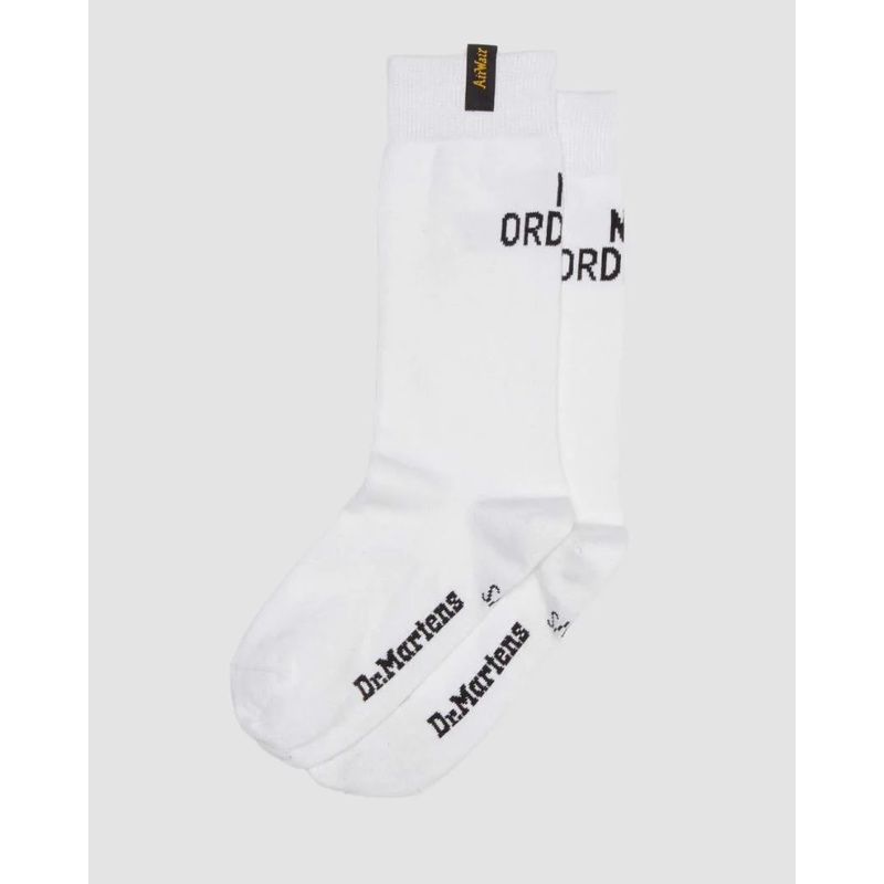 Dr. Martens Not Ordinary Logo Sock Organic Cotton Blend – White