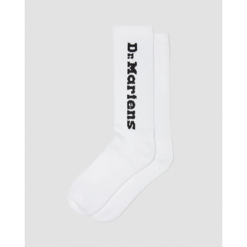 Dr. Martens Vertical Logo Socks – White