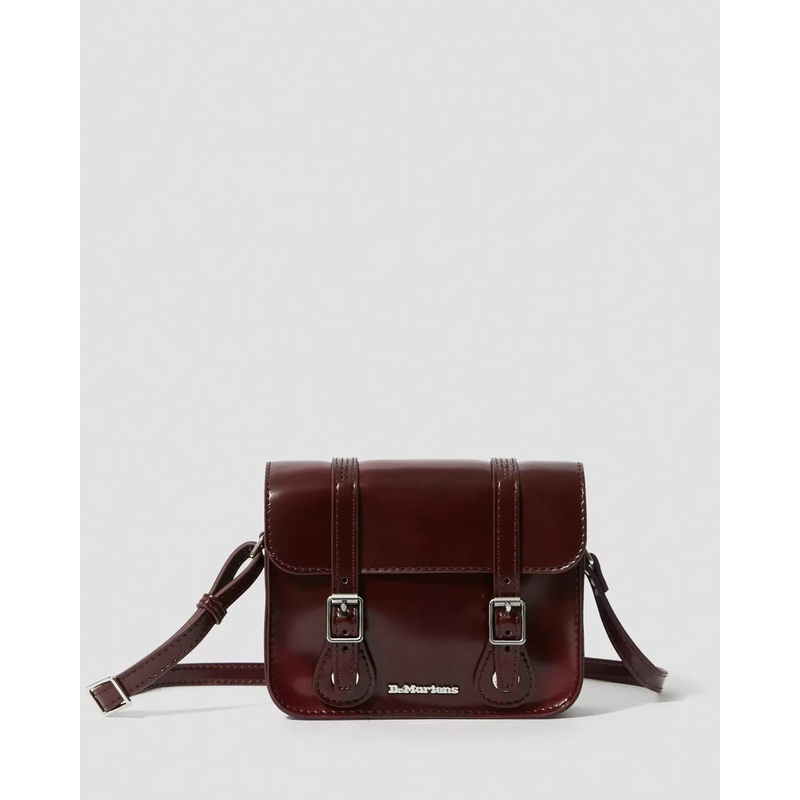 Dr Martens 7 Inch Leather Satchel – Cherry Red Oxford Brush