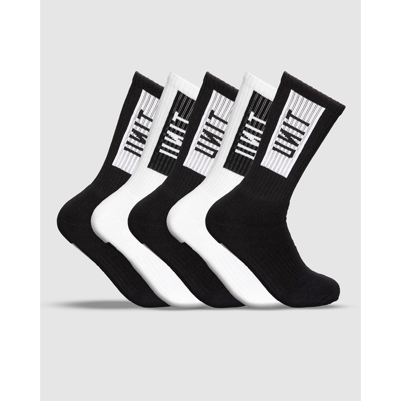 Unit Box Bamboo Hi Lux Socks – 5 Pack