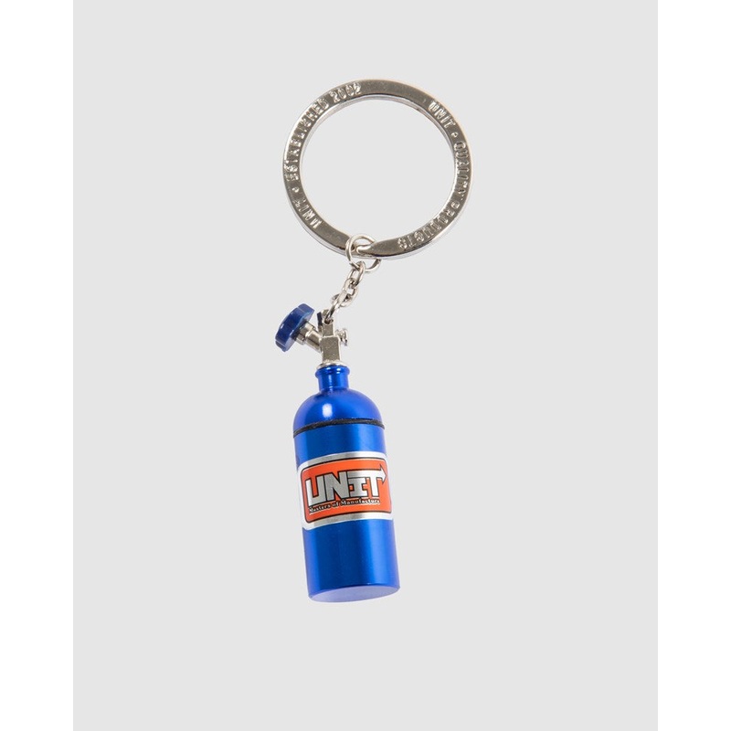 Unit Oxide Keyring|BLUE|SILVER|ONE SIZE