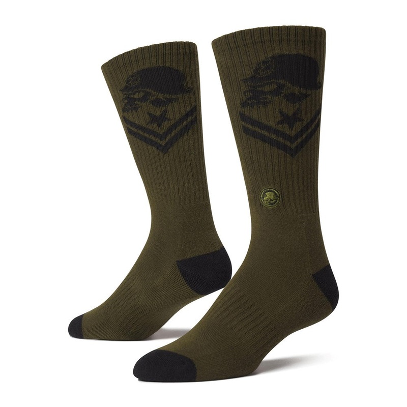 Metal Mulisha Troops Socks|BLACK|MILITARY GREEN|OSFM