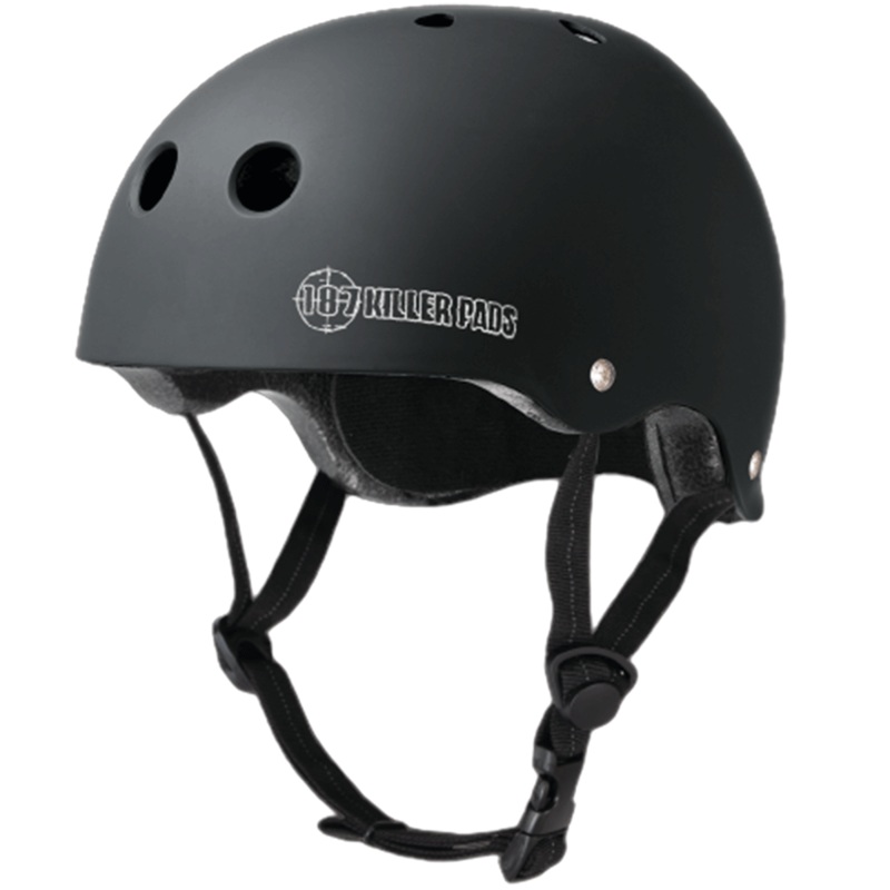 187 Killer Pads Certified Skate Helmet – Matte Black