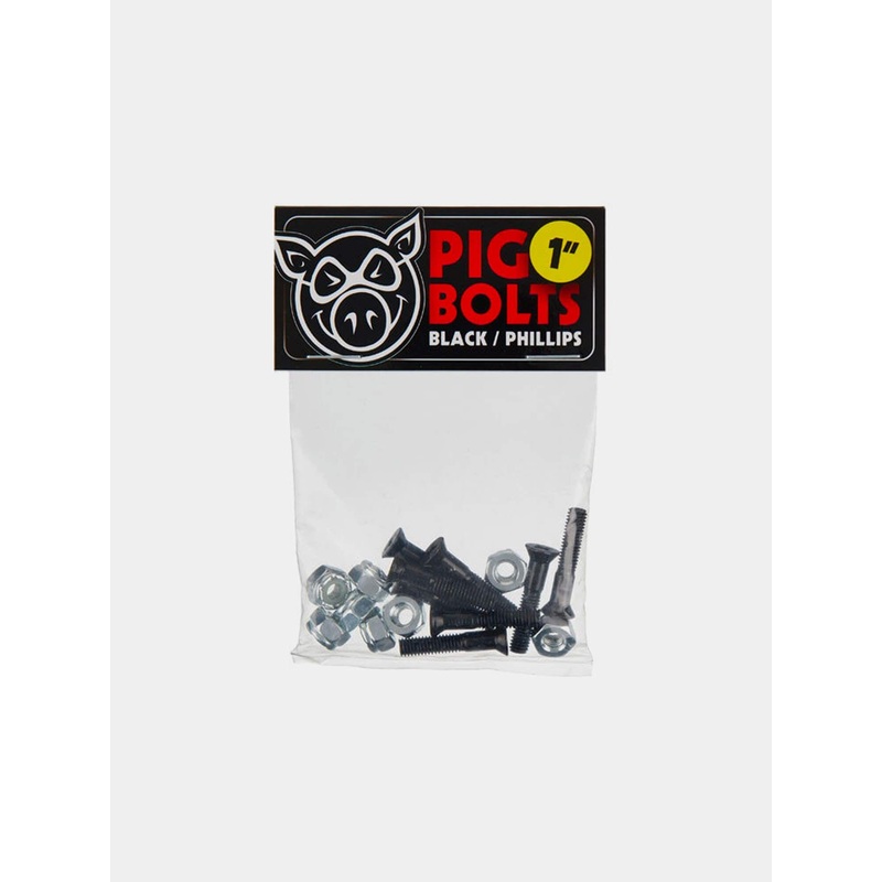Pig Wheels Hardware 1 Phillips Bolts – Black